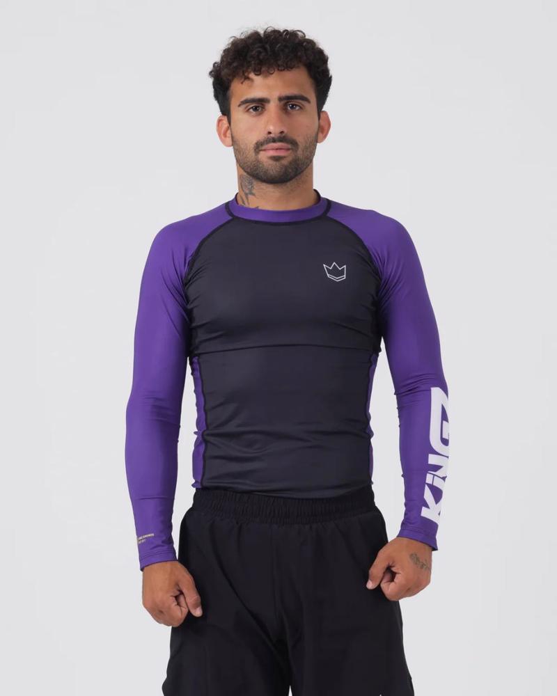 KINGZ Ranked Performance V2 L/S Rashguard-purple